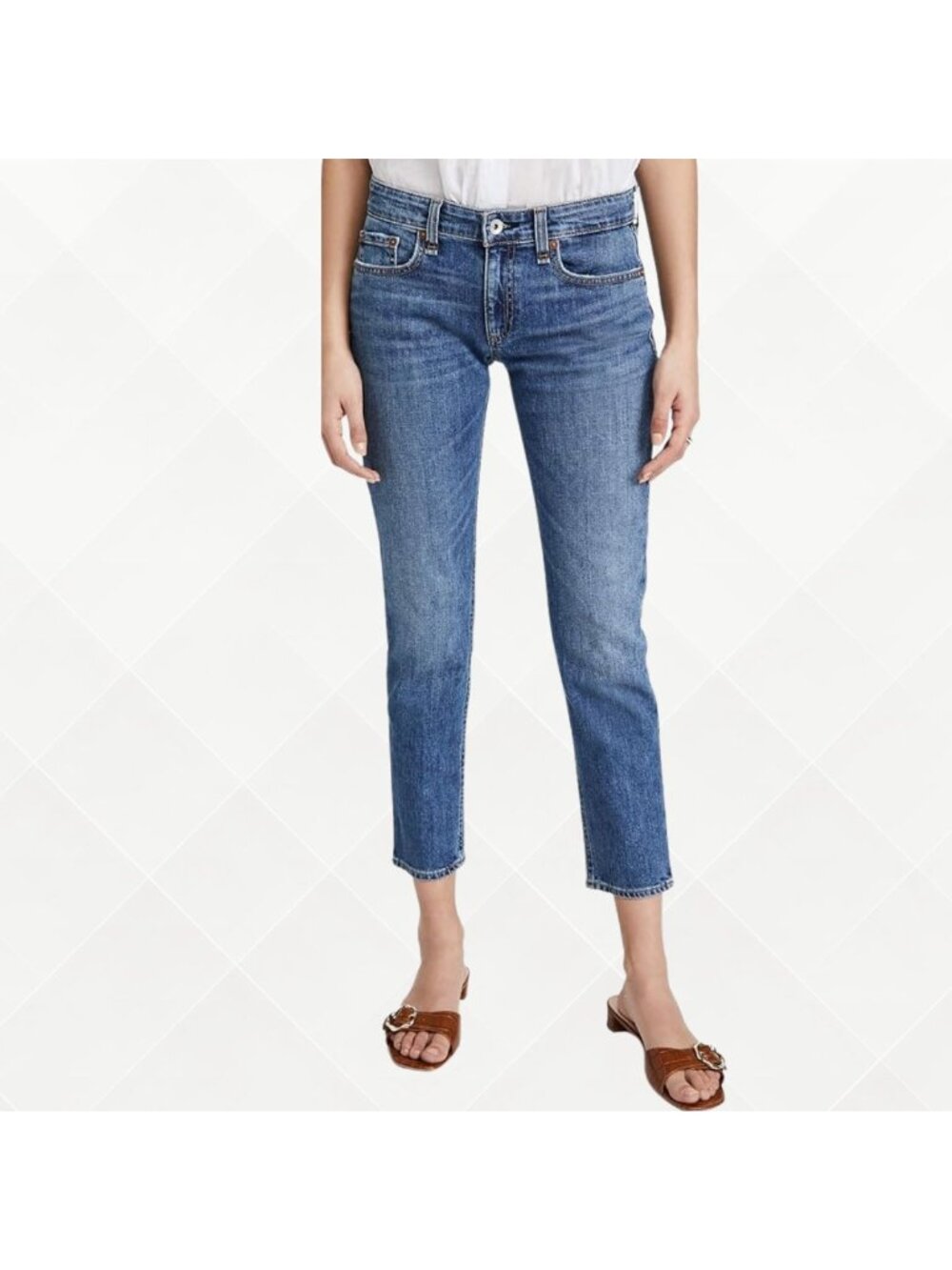 Rag & Bone Low Rise Slim Boyfriend Jeans for Women - Size 29 - Preloved
